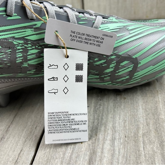 NEW Adidas Adizero 12.0 Flash Grey Football Sneaker Cleats  ig9573 Men’s Size 12 - Picture 11 of 11